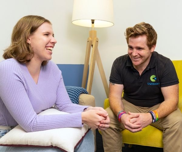 a young person in a counselling session