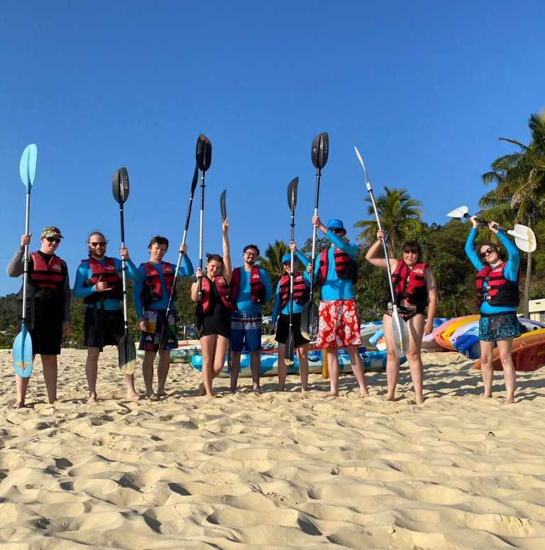 image of young people on a program