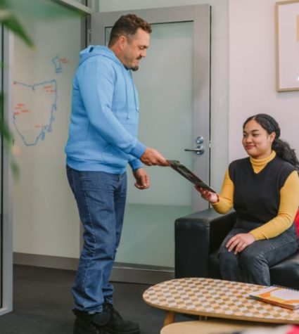 young person using Canteen's Education and Career Support, which is a service that provides support for people with cancer